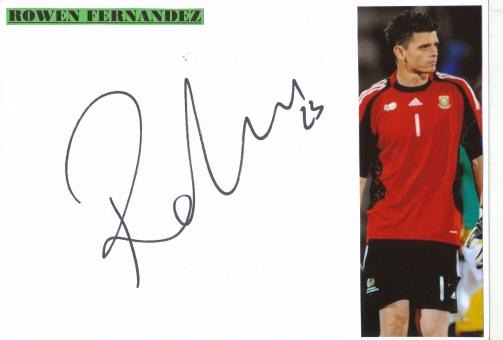Rowe Fernandez  Südafrika  Fußball Autogramm Karte  original signiert 