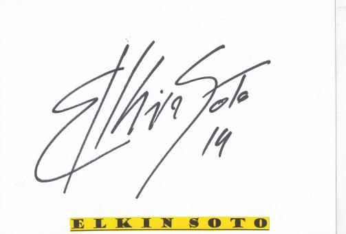 Elkin Soto  Kolumbien  Fußball Autogramm Karte  original signiert 