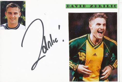 David Zdrilic  Australien  Fußball Autogramm Karte  original signiert 
