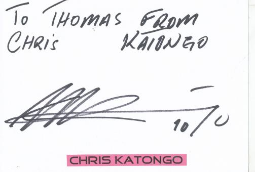 Chris Katongo  Arminia Bielefeld  Fußball Autogramm Karte  original signiert 