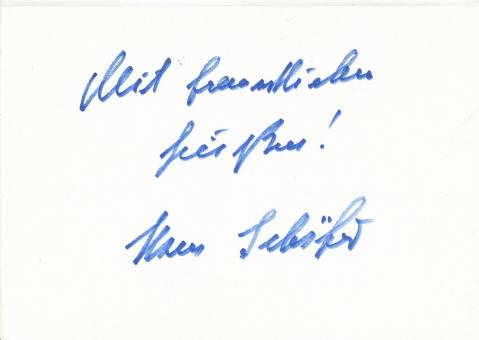 Hans Schäfer † 2017  DFB Weltmeister  WM 1954   Fußball Autogramm Karte  original signiert 