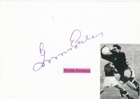 Gyula Grosics † 2014  Ungarn  WM 1954   Fußball Autogramm Karte  original signiert 