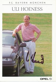 Uli Hoeneß   1990/1991  FC Bayern München  Fußball Autogrammkarte original signiert 
