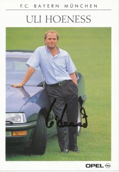 Uli Hoeneß   1989/1990  FC Bayern München  Fußball Autogrammkarte original signiert 