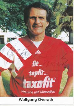 Wolfgang Overath  Taxofit  Fußball Autogrammkarte original signiert 