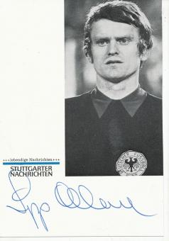 Sepp Maier  DFB Weltmeister WM 1974  Stuttgarter Nachrichten  Fußball Autogrammkarte original signiert 