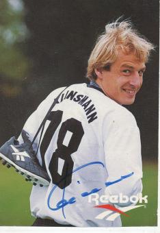 Jürgen Klinsmann  Tottenham Hotspur  Fußball Autogrammkarte original signiert 