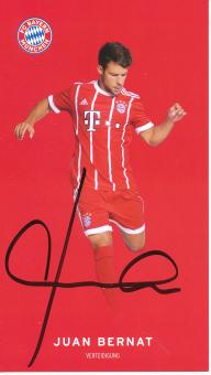 Juan Bernat  2017/2018   FC Bayern München  Fußball Autogrammkarte original signiert 