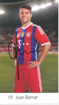 Juan Bernat  2014/2015   FC Bayern München  Fußball Autogrammkarte original signiert 