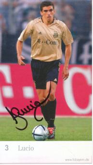 Lucio  2004/2005   FC Bayern München  Fußball Autogrammkarte original signiert 