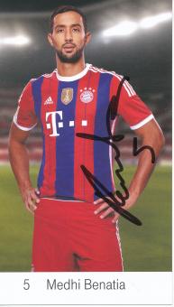 Medhi Benatia  2014/2015   FC Bayern München  Fußball Autogrammkarte original signiert 