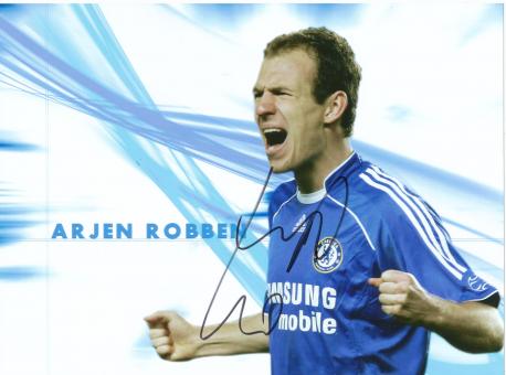 Arjen Robben  FC Chelsea London  Fußball Autogramm Foto original signiert 
