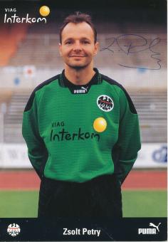 Zsolt Petry  1998/1999   Eintracht Frankfurt  Fußball  Autogrammkarte original signiert 