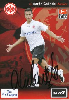 Aaron Galindo  2007/2008   Eintracht Frankfurt  Fußball  Autogrammkarte original signiert 