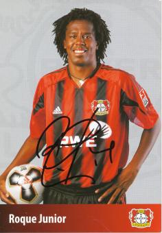 Roque Junior  2005/2006  Bayer 04 Leverkusen  Fußball  Autogrammkarte original signiert 