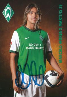 Marcelo Moreno Martins  2009/2010  SV Werder Bremen  Fußball  Autogrammkarte original signiert 