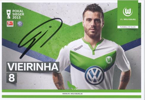 Vieirinha   2015/2016  VFL Wolfsburg  Fußball  Autogrammkarte original signiert 