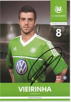 Vieirinha   2012/2013  VFL Wolfsburg  Fußball  Autogrammkarte original signiert 
