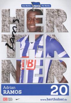 Adrian Ramos  2013/2014  Hertha BSC Berlin  Fußball  Autogrammkarte original signiert 