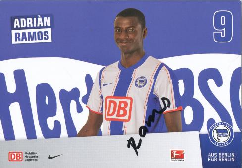 Adrian Ramos  2011/2012  Hertha BSC Berlin  Fußball  Autogrammkarte original signiert 