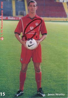 Janos Hrutka  1999/2000  FC Kaiserslautern  Fußball  Autogrammkarte original signiert 
