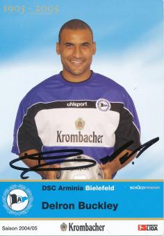 Delron Buckley  2004/2005  Arminia Bielefeld  Fußball  Autogrammkarte original signiert 