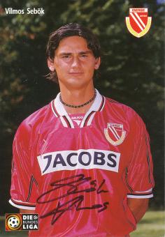 Vilmos Sebök  2000/2001  FC Energie Cottbus  Fußball  Autogrammkarte original signiert 