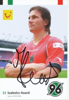 Szabolcs Huszti  2007/2008  Hannover 96   Fußball  Autogrammkarte original signiert 
