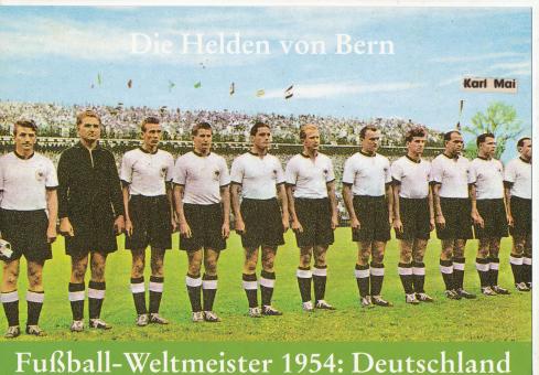 DFB  Deutschland Weltmeister WM 1954  Mannschaftskarte 