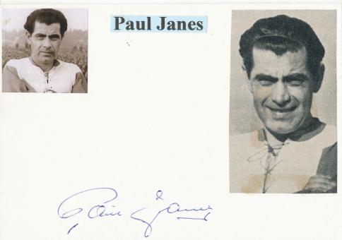 Paul Janes † 1987   DFB  WM 1934  Fußball Autogramm Karte  original signiert 