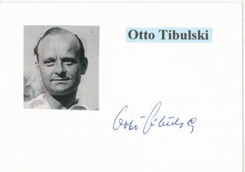 Otto Tibulski † 2001 FC Schalke 04  Fußball Autogramm Karte  original signiert 