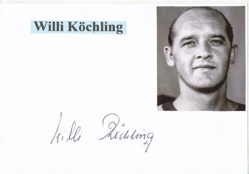 Willi Köchling † 2009   DFB  Fußball Autogramm Karte  original signiert 