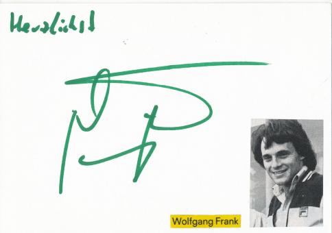 Wolfgang Frank † 2006  Fußball Trainer  Autogramm Karte  original signiert 
