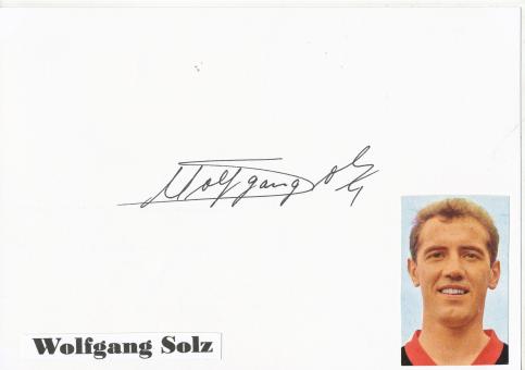 Wolfgang Solz † 2017  Eintracht Frankfurt  Fußball Autogramm Karte  original signiert 