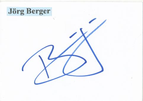 Jörg Berger  † 2015 Fußball Trainer  Autogramm Karte  original signiert 