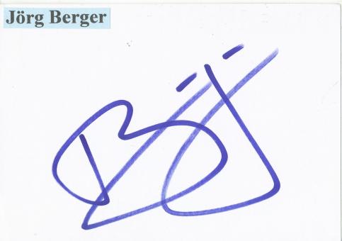 Jörg Berger  † 2015 Fußball Trainer  Autogramm Karte  original signiert 