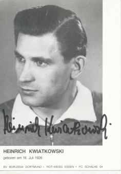 Heinrich Kwiatkowski † 2008 DFB Weltmeister WM 1954 Fußball Autogrammkarte original signiert 