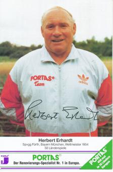 Herbert Erhardt † 2010  DFB Weltmeister WM 1954 Fußball Autogrammkarte original signiert 