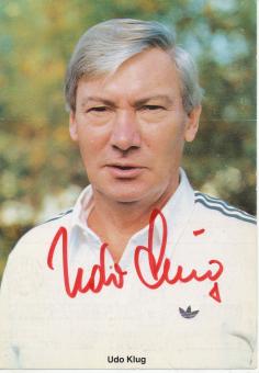 Udo Klug † 2000  FC Nürnberg  Fußball Autogrammkarte original signiert 
