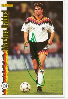 Markus Babbel   DFB  EM 1996 Panini  Fußball  Autogrammkarte original signiert 