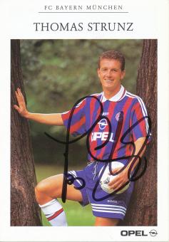 Thomas Strunz  1995/1996  FC Bayern München  2010/2011   Fußball  Autogrammkarte original signiert 
