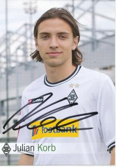 Julian Korb  2011/2012  Borussia Mönchengladbach   Fußball  Autogrammkarte original signiert 