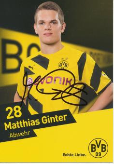 Original Autogrammkarte Saison 2014/2015 Matthias GINTER Borussia Dortmund 