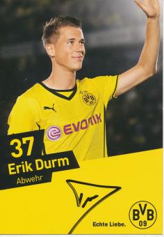 Erik Durm   Borussia Dortmund   Fußball  Autogrammkarte original signiert 