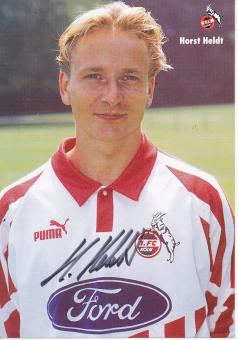 Horst Heldt  FC Köln  1994/1995  Fußball  Autogrammkarte original signiert 