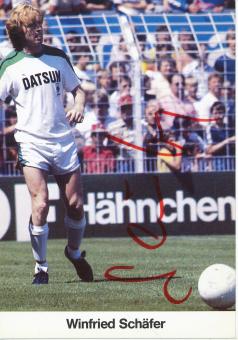 Winfried Schäfer  Borussia Mönchengladbach  Fußball  Autogrammkarte original signiert 