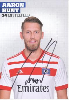 Aaron Hunt  2017/2018  Hamburger SV  Fußball  Autogrammkarte original signiert 