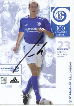 Jochen Seitz  2003/2004  FC Schalke 04  Fußball  Autogrammkarte original signiert 