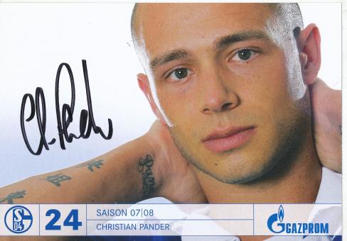 Christian Pander  2007/2008  FC Schalke 04  Fußball  Autogrammkarte original signiert 