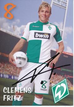 Clemens Fritz  2006/2007   SV Werder Bremen  Fußball  Autogrammkarte original signiert 